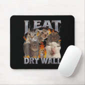 I Eat Drywall Funny Cat Meme Bootleg Graphic  マウスパッド (マウス)