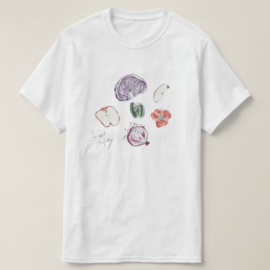I eat healthy tシャツ (デザイン正面)