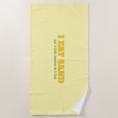 I Eat Sand ビーチタオル (正面)