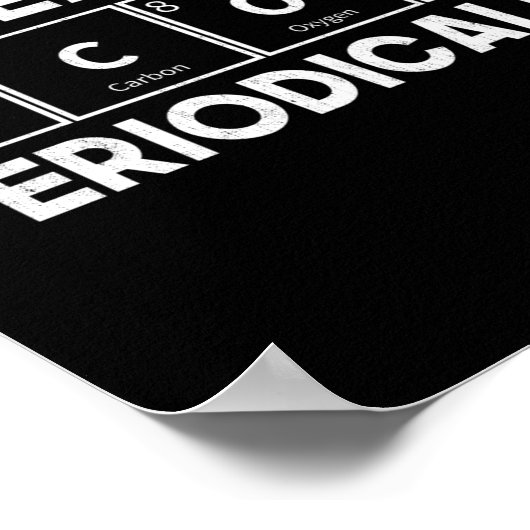 I Eat Tacos Periodically Chemistry Science Pun  ポスター (角)