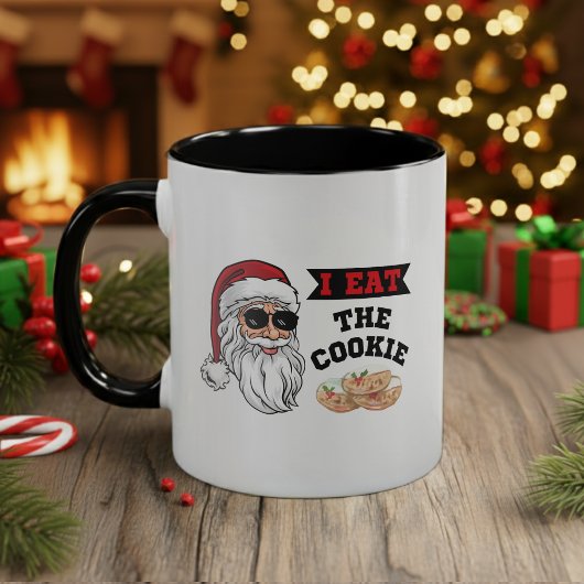 I Eat The Cookie Funny Dirty Joke Santa Christmas マグカップ