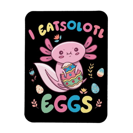 I Eatsolotlエッグラビットアソロテルバニーイースター マグネット (縦)