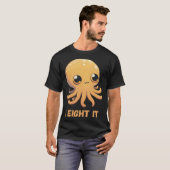 I Eight It Octopus Squid Coral Tenacles Calamar Tシャツ (正面フル)