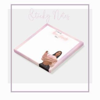 "I Embodyのメインキャラクターカスタマイズビブ- 3"x3" ポストイット