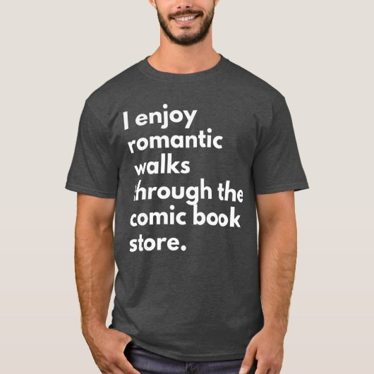 I Enjoy Romc Walkshroughhe Comic Book Store Comics Tシャツ (正面)