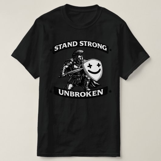 I face life's difficulties with a warrior's smile. tシャツ (デザイン正面)