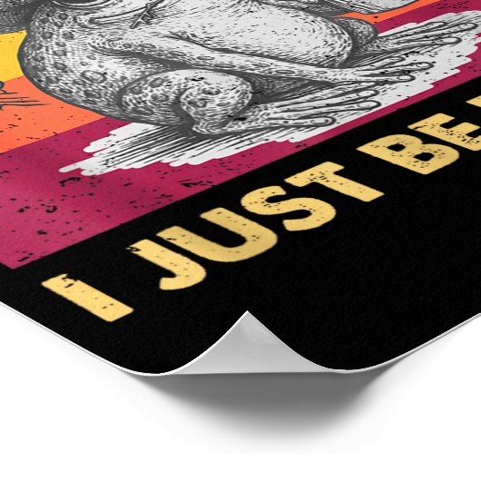 I Fartin Sometimes Frog Just Unhinged ポスター (角)