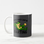I Farting Frog Sometimes Just Dreams コーヒーマグカップ (左)