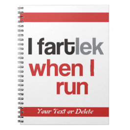 I FARTlek when I © - FARTlekおもしろいタイポグラフィ ノートブック