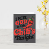 I Feel God In This Chili S Tonight.  カード (黄色い花)