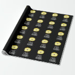 I Feel Gouda Funny Cheese Pun Dark BG ラッピングペーパー<br><div class="desc">I Feel Gouda Funny Cheese Pun features a cute wedge of gouda cheese proclaiming that he feels good! Perfect pun gift for family and friends who love cute cheese puns.</div>