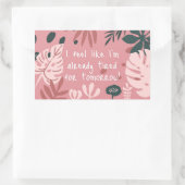 I Feel Like... Sticker 長方形シール (バッグ)