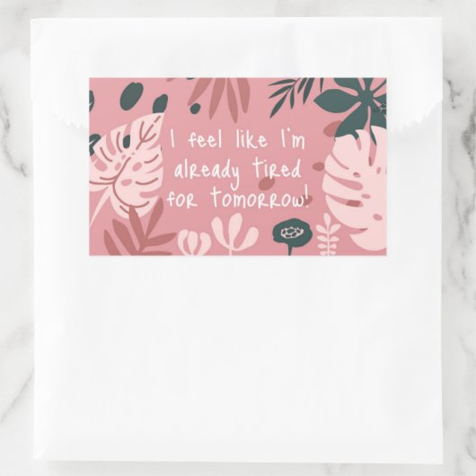 I Feel Like... Sticker 長方形シール (バッグ)