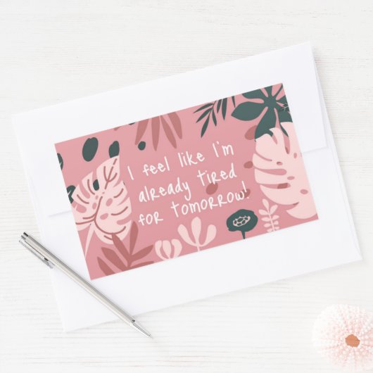 I Feel Like... Sticker 長方形シール (封筒)