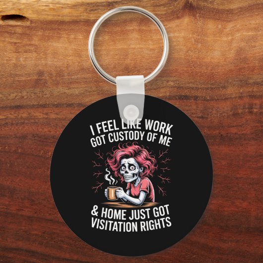 I Feel Like Work Got Custody Of Me And Home キーホルダー (正面)