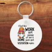 I Feel Like Work Got Custody Of Me Home Just Got V キーホルダー (正面)