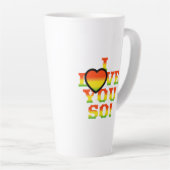 I FEEL LOVE FOR YOU カフェラテマグ (右アングル)
