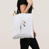 I Feel Too Much_Minimalist Wilted Flower Totebag トートバッグ (クローズアップ)