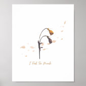 I Feel Too Much_ Soft Emotional Wall Art ポスター (正面)