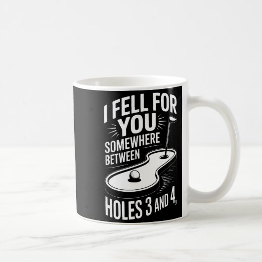 I Fell For You Somewhere Holes 3 And 4 Mini Golf  コーヒーマグカップ (右)