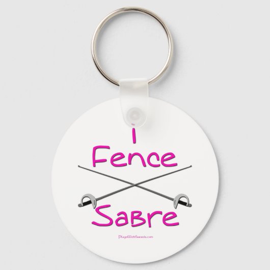 i Fence Sabre (PINK) キーホルダー (正面)