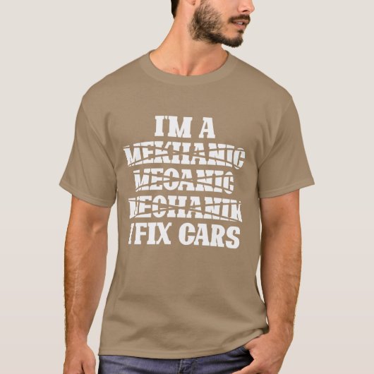 I Fi Cars Car mechanic workshop Tシャツ (正面)