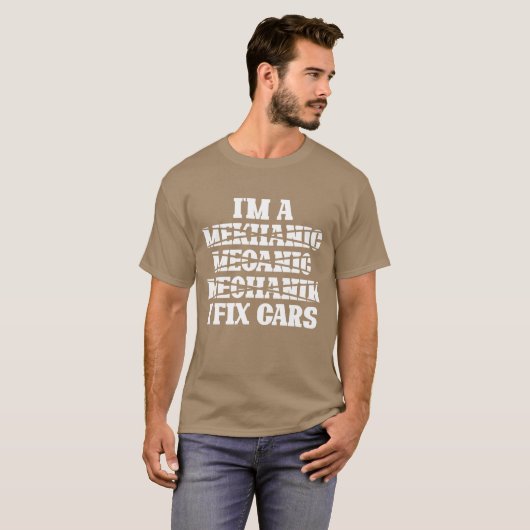 I Fi Cars Car mechanic workshop Tシャツ (正面フル)