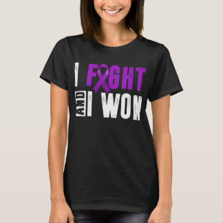 i fight and i won pancreatic cancer warrior tシャツ