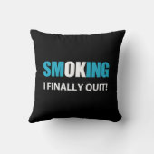 I Finally やめ - ストップ喫煙報酬 クッション (裏面)