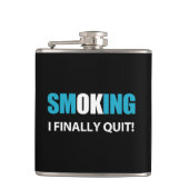 I Finally やめ - ストップ喫煙報酬 フラスク (正面)