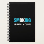 I Finally やめ - ストップ喫煙報酬 プランナー手帳 (正面)