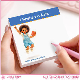 I Finished a Book Personalized Book Lover ポストイット