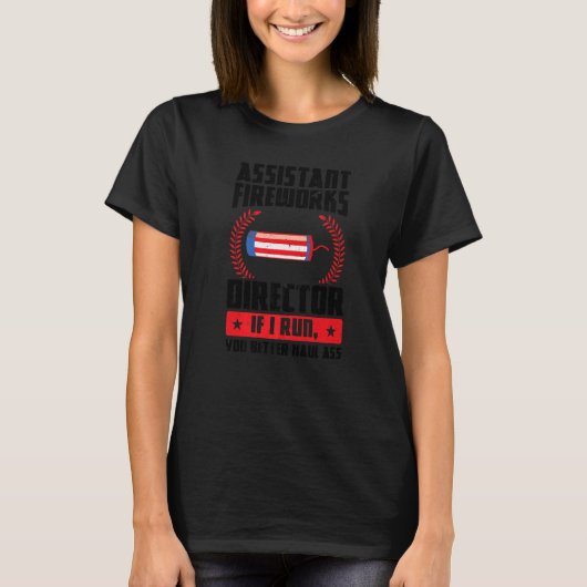I Firework Usaもし助成走Fireworks Director Tシャツ (正面)