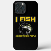 I fish So I DON'T CHOKE PEOPLE Case-Mate iPhoneケース (裏面)