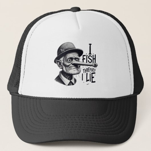 I Fish Therefore I Lie Cap キャップ (正面)