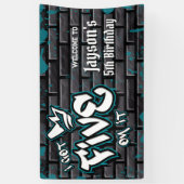 I Five 得 on it - Boy 5誕生日バナー 横断幕 (縦)