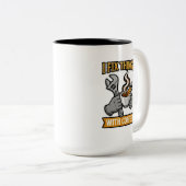 I Fix Things With Coffee Mechanic Gift ツートーンマグカップ (正面右)