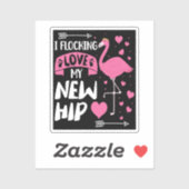 I Flocking Love My Newお尻新しいお尻交換 シール (シート)