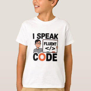 I Fluentコ話ード Tシャツ