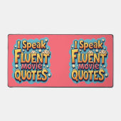 I Fluent話 Movie引用文レトロポップ・アートのアート デスクマット (正面)