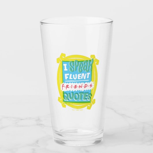 I Fluent 話 FRIENDS™引用文- Peephole タンブラーグラス (正面)