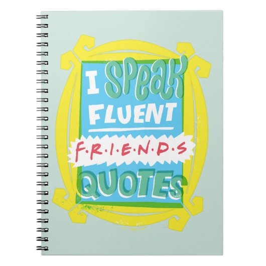 I Fluent 話 FRIENDS™引用文- Peephole ノートブック (正面)