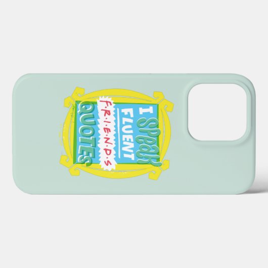 I Fluent 話 FRIENDS™引用文- Peephole Case-Mate iPhoneケース (裏面 (横))