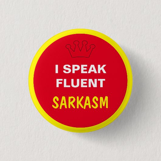 I Fluent 話 - SARKASM 缶バッジ (正面)