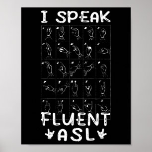 I Fluent Asl -話手話ろう認識度 ポスター
