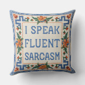 I Fluent Incim話 - Needlepointおもしろいスタイル クッション (裏面)