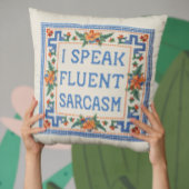 I Fluent Incim話 - Needlepointおもしろいスタイル クッション