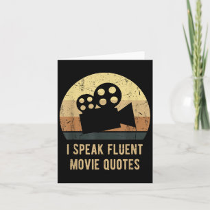 I Fluent Movie話引用文ヴィンテージおもしろいMovie Lo カード