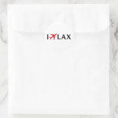 I Fly LAX -ロサンゼルス国際的空港 ラウンドシール (バッグ)