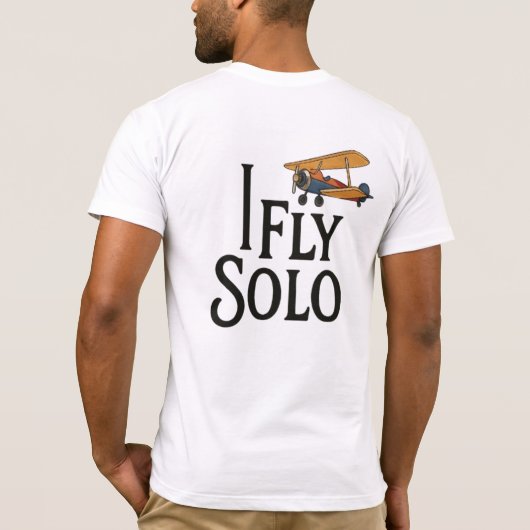 I Fly Solo:はっきりした Spirit Tシャツ (裏面)